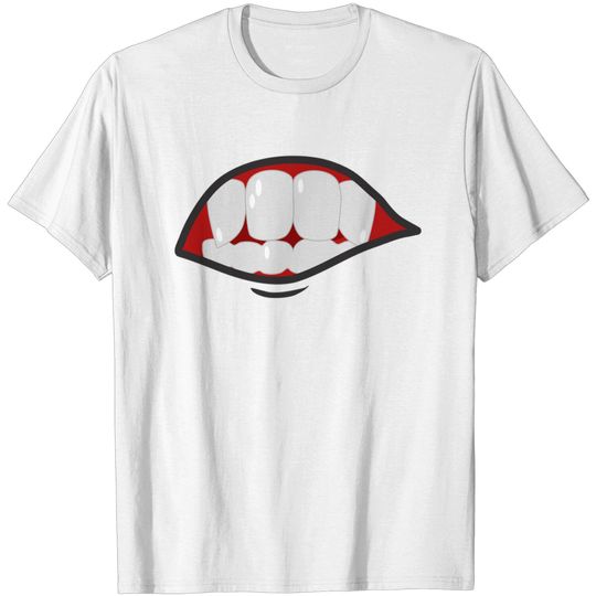 Discover Cartoon Mouths Face - Face Masks Funny - T-Shirt