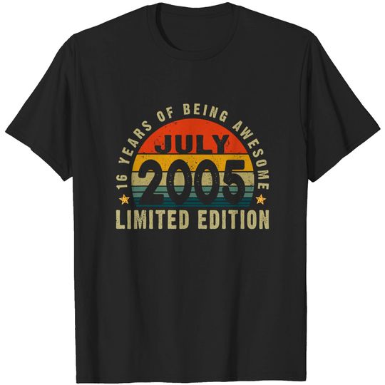 Discover 16 Years Old Vintage 2005 Limited Edition T-Shirt