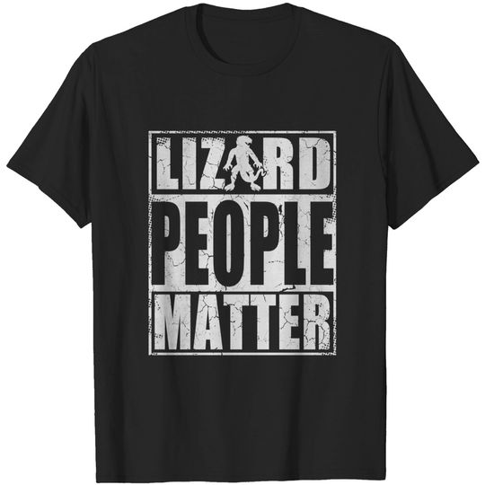 Discover Lizard People Matter Squad Reptilian T-Shirt