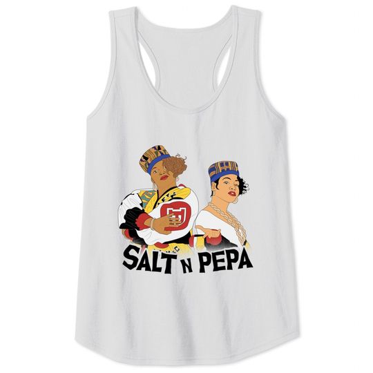 Discover 1985 Salt n Pepa simple art - Black - Tank Tops