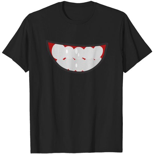 Discover Cartoon Mouths Face - Face Masks Funny - T-Shirt