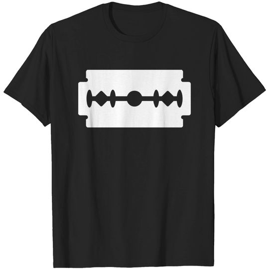 Discover razor Blade - Funny Face Mask - T-Shirt
