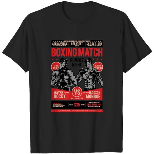 Discover Boxing Match - Boxing - T-Shirt