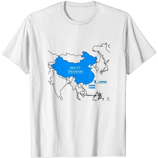 Discover China Map Define China Is West Taiwan T Shirt