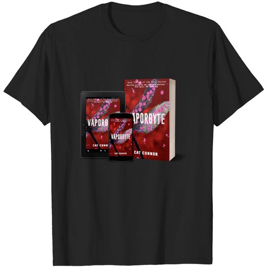 Discover Vaporbyte red - Book Cover Art - T-Shirt