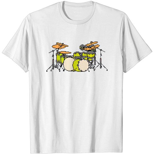 Discover Pixel Yellow Glo Drums - Drums - T-Shirt