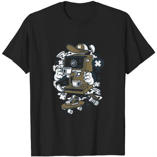 Discover Coffee Machine Skater - Coffee Machines - T-Shirt