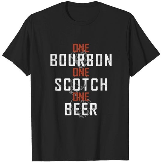 Discover One Bourbon One Scotch Beer Tee