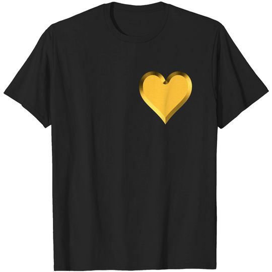 Discover Golden heart design - Golden Heart Design - T-Shirt