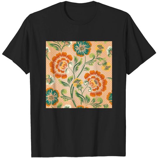 Discover Beautiful Floral Seamless Patterns - Floral Face Mask - T-Shirt