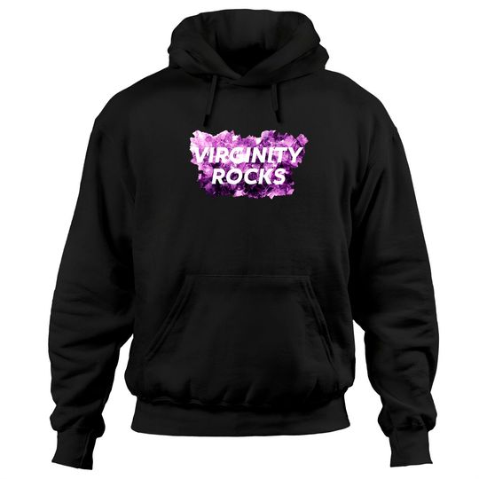 Discover Virginity Men and Women Rocks Trendy Support Quote Saying Pullover Hoodie