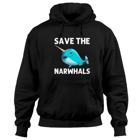 Discover Funny Narwhal Sea Whale Fish Ocean Animal Pullover Hoodie