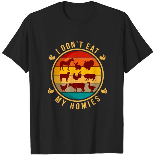 Discover I Don't Eat My Homies Vegan Vegetarian Plant Powered Premium T-Shirt