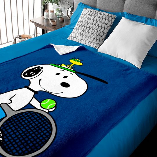 Discover Snoopy Tennis Time - Snoopy Fan - Baby Blankets