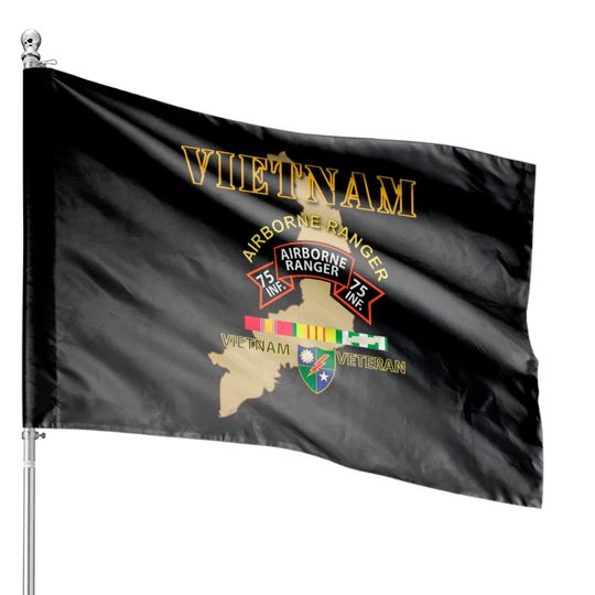 Discover Airborne Ranger - Vietnam w Map - Arvn - House Flags