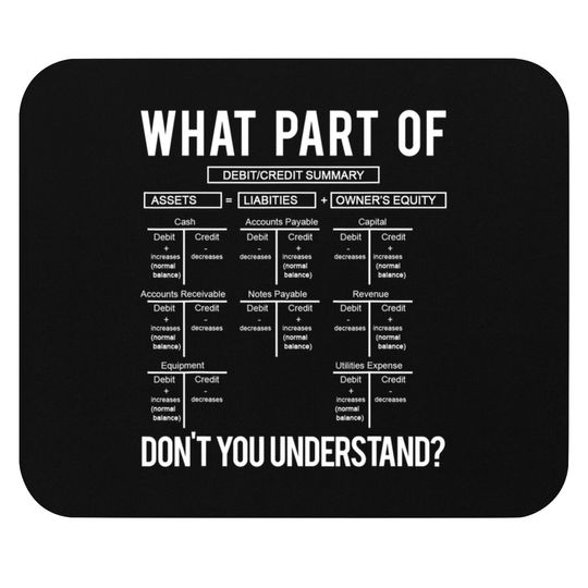 Discover What Part Of Don't You Understand Funny Accounting Professor Mouse Pads