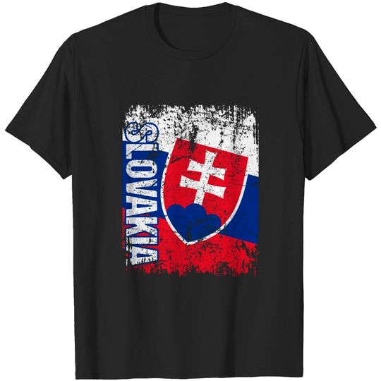 Discover SLOVAKIA Flag Vintage Distressed SLOVAKIA T-Shirt