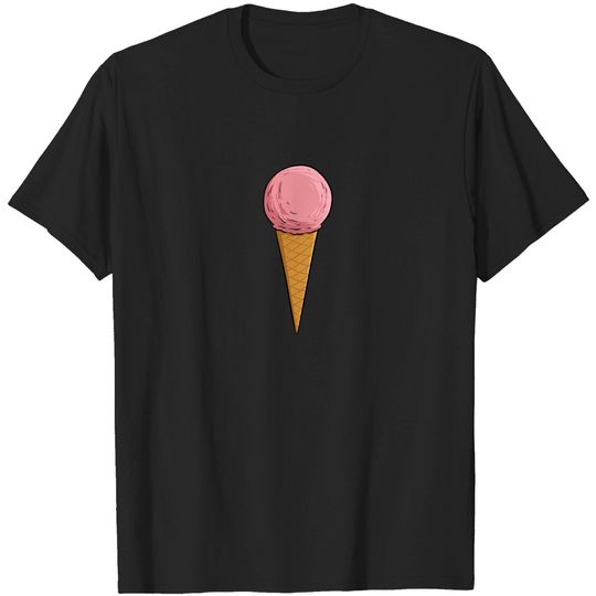 Discover Ice Cream Cone - Strawberrry - Ice Cream - T-Shirt