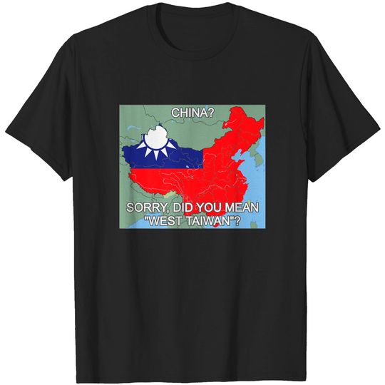 Discover Taiwan Map Premium T-Shirt - West Taiwan Design