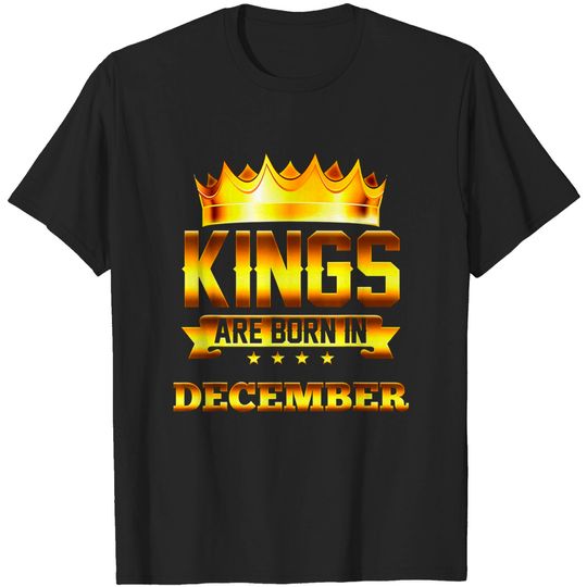 Discover Kings Are Born In December T-Shirt
