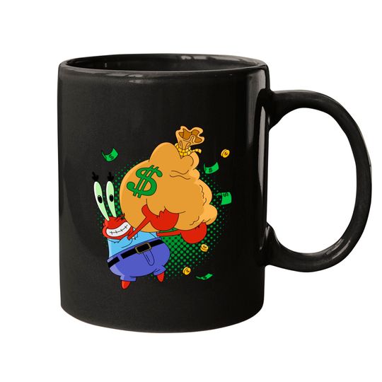 Discover Krabs love money - Mr Krabs - Mugs