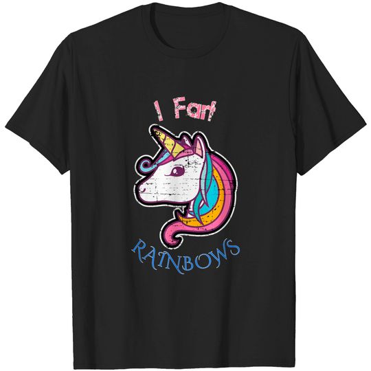 Discover Unicorn Jokes T-Shirt I Fart RAINBOWS Distressed Cute Funny Unicorn