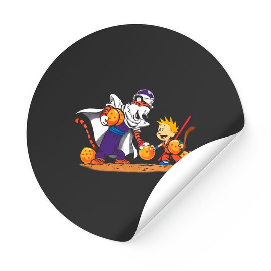 Discover DBZ Friends - Calvin And Hobbes - Stickers