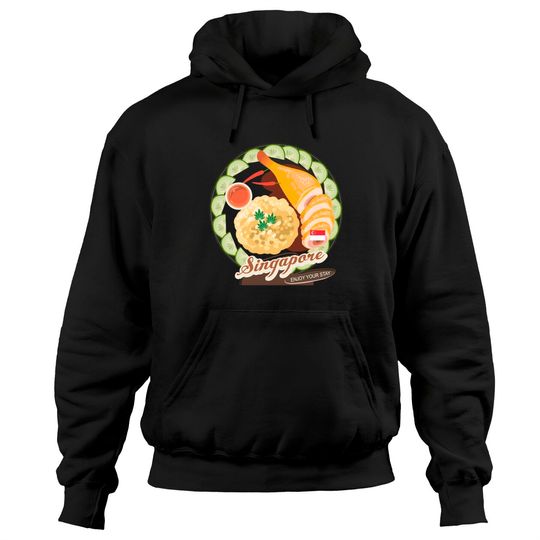 Discover Singapore Hainanese Chicken Rice Pullover Hoodie