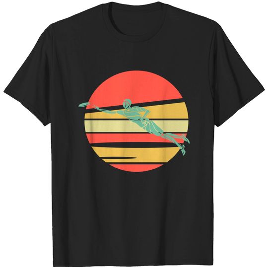 Discover Great Ultimate Frisbee Silhouette Gift T-Shirt