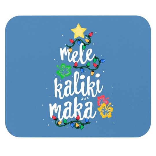 Discover Mele Kalikimaka Shirt For Women Hawaiian Hawaii Christmas Mouse Pads
