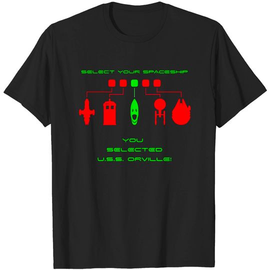 Discover SELECT USS ORVILLE - The Orville - T-Shirt