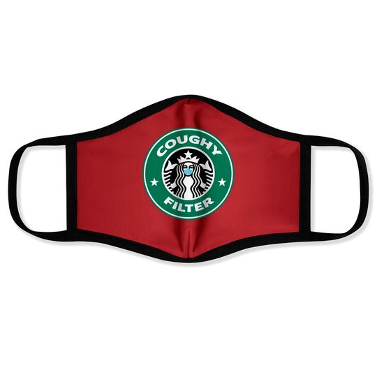 Discover Coughy Filter Coffee Pun Mask - Coughy Filter - Face Masks