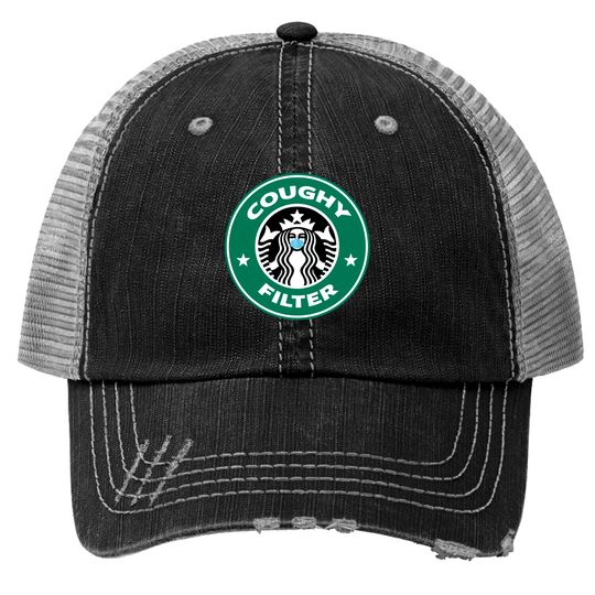 Discover Coughy Filter Coffee Pun Mask - Coughy Filter - Trucker Hats