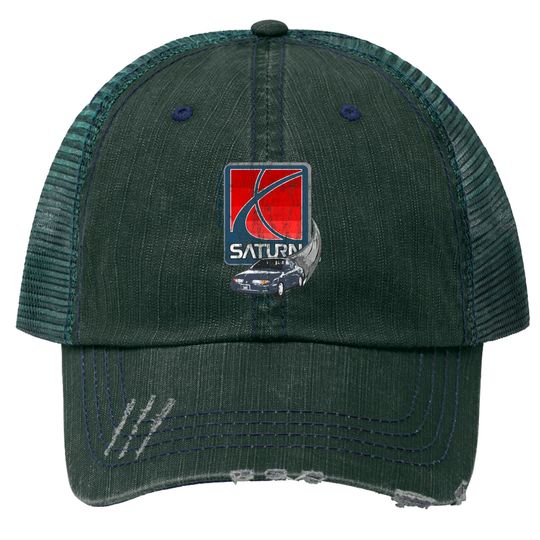 Discover Saturn Motors Vintage Tee - Saturn - Print Trucker Hat