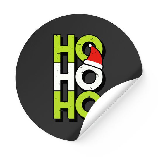 Discover Christmas Ho-Ho-Ho Santa Claus Stickers