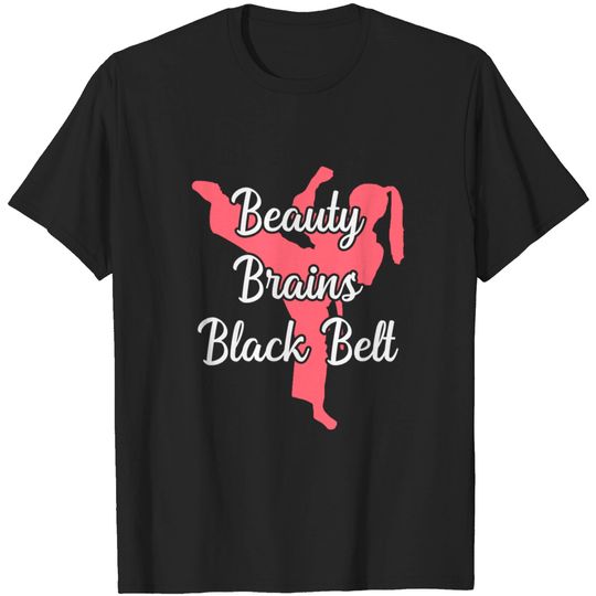 Discover Beauty and Brains Black Belt Tee