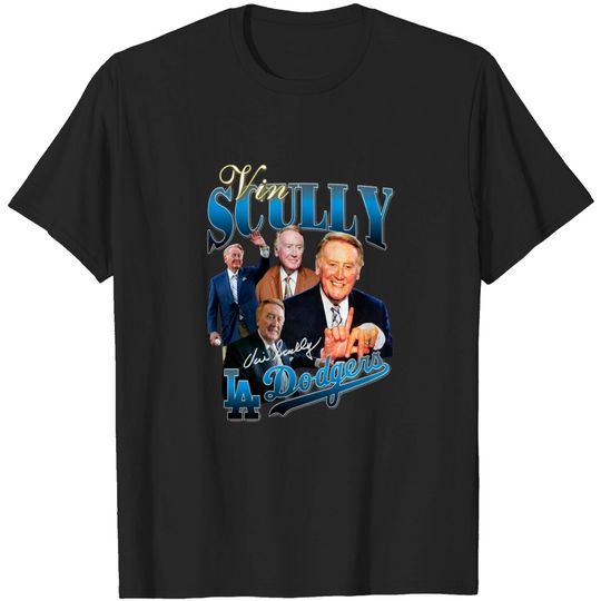 Discover Vin Scully Shirt, Vintage Vin Scully Style 90s T-Shirt