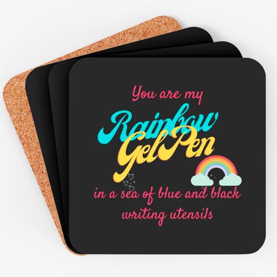 Discover Pen15 Rainbow Gel Pen Funny - Pen15 - Coasters