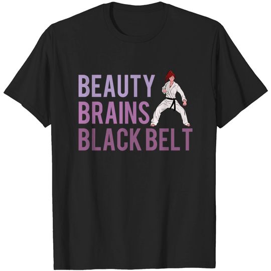 Discover Beauty Brains Black Belt Tee