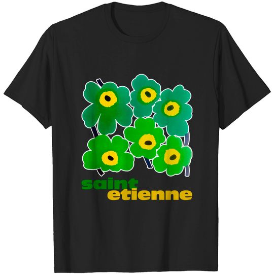 Discover Mid Century Style Saint Etienne Floral Fan Art Design - St Etienne - T-Shirt