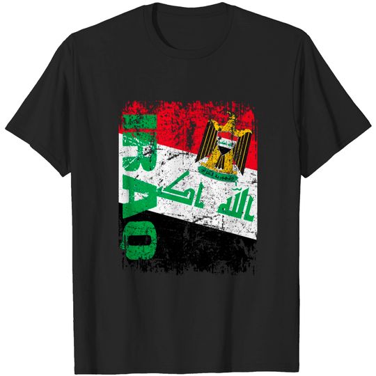 Discover Iraq Vintage Flag T ShirtIRAQ T Shirt