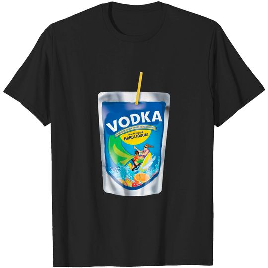 Discover FUNNY ADULT VODKA JUICE BOX POUCH DRINKING T-SHIRT - Drinking - T-Shirt