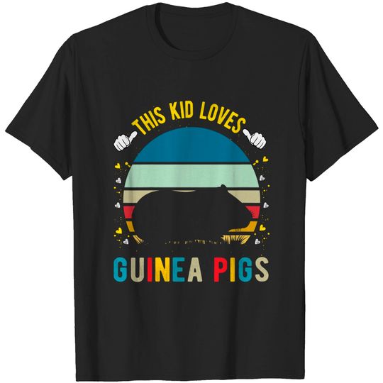 Discover Kids This Kid Loves Guinea Pigs Boys and Girls Guinea Pig Gift T-Shirt