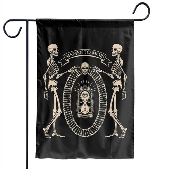 Discover Memento Mori Stoic Garden Flags