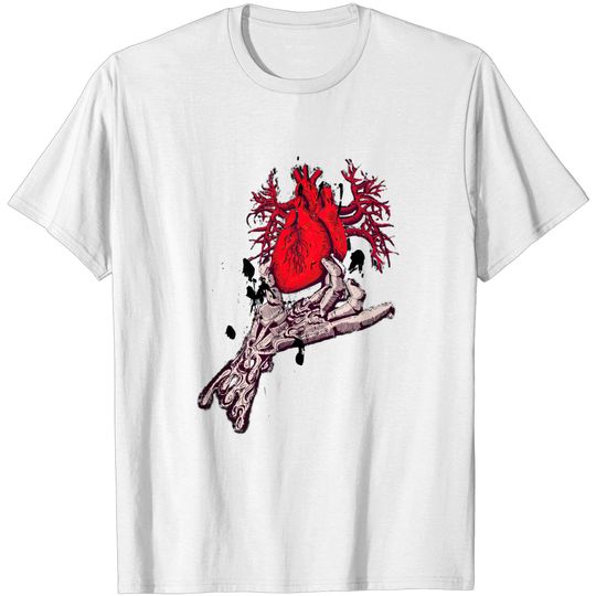 Discover Heart with a hand - Heart Illustration - T-Shirt