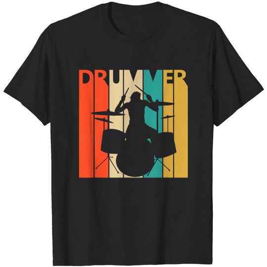 Discover Vintage Rtro Drummer T-shirt