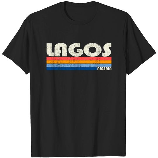 Discover Vintage 70s 80s Style Lagos Nigeria T-Shirt