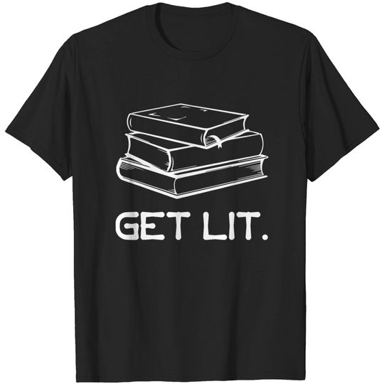 Discover Let's Get Lit With Books T-Shirt