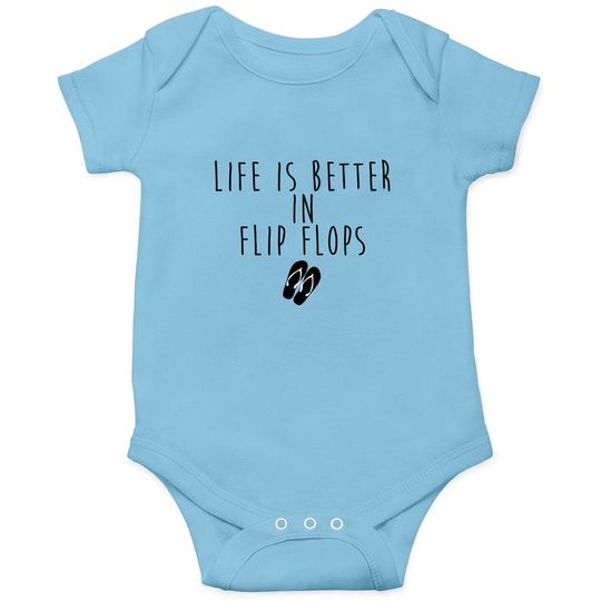 Discover Life is better in flip flops - Backpacker - Onesies