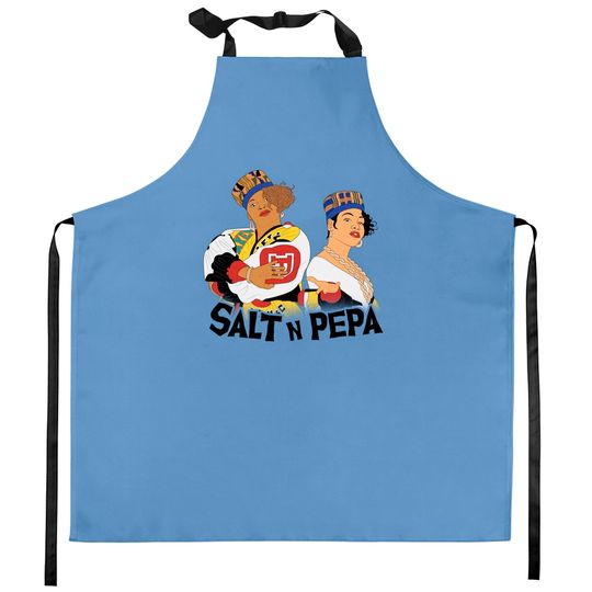 Discover 1985 Salt n Pepa simple art - Black - Kitchen Aprons